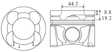 Nissan YD25DDTI Piston/Ring Assembly P1186 020 - Austral | Universal Auto Spares
