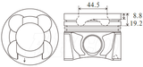 Nissan YD25DDTI Piston/Ring Assembly P1186 040 - Austral | Universal Auto Spares