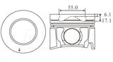 Isuzu 4JJ1 Tcx Piston/Ring Assembly P1309 020 - Austral | Universal Auto Spares