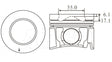Isuzu 4JJ1 Tcx Piston/Ring Assembly P1309 STD - Austral | Universal Auto Spares