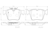 Premium Ceramic Brake Pad Set Rear P50133N NAO Series - Brembo
