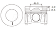 Ford Transit P4AT Piston/Ring Assembly P6054B STD - Austral | Universal Auto Spares