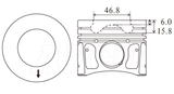 Ford Transit P4AT Piston/Ring Assembly P6054B STD - Austral | Universal Auto Spares