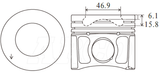 Ford Ranger P4AT Piston/Ring Assembly P6054 020 - Austral | Universal Auto Spares