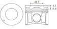 Ford Ranger P4AT Piston/Ring Assembly P6054 STD - Austral | Universal Auto Spares
