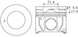 Ford Ranger P5AT Piston/Ring Assembly P6055 020 - Austral | Universal Auto Spares