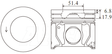 Ford Ranger P5AT Piston/Ring Assembly P6055 STD - Austral | Universal Auto Spares