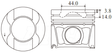 Ford Territory 276DT Piston/Ring Ass P6057 STD - Austral | Universal Auto Spares