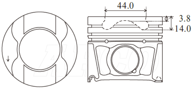 Ford Territory 276DT Piston/Ring Ass P6057 STD - Austral | Universal Auto Spares