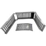 2-In-1 Multi-Use Foldable Steel Car Ramp Grey Sturdy For Loading Or Elevation PEDAL-001 - Machter
