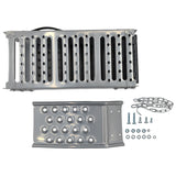 2-In-1 Multi-Use Foldable Steel Car Ramp Grey Sturdy For Loading Or Elevation PEDAL-001 - Machter