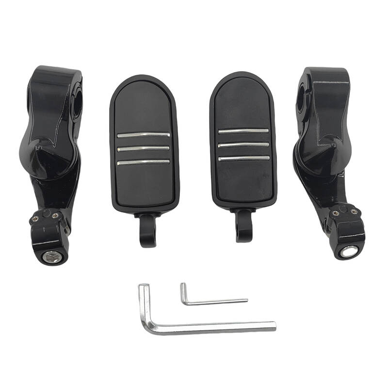 Highway Footpegs Pegs 1.25" Fit For Harley Touring Street Glide Electra Glide Road PEG-HL001-2PCS - Machter