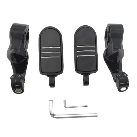 Highway Footpegs Pegs 1.25" Fit For Harley Touring Street Glide Electra Glide Road PEG-HL001-2PCS - Machter