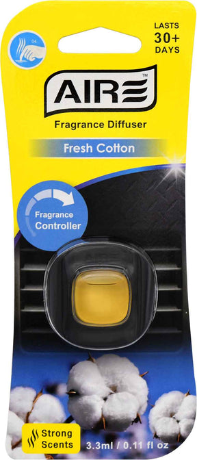 Air Freshener Luxy Mini Vent Clip - Aromate Air Fresh Cotton