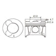 Piston & Ring Set FORD PEUGEOT VOLVO D4204T PKFD4204T-0.60 - NASON