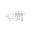 Piston & Ring Set IVECO/FIAT F1CE0481 PKIF1CE0481-0.4 - NASON
