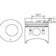 Piston & Ring Set MITSUBIHI 4D34 DIESEL PKM4D34-A-STD - NASON