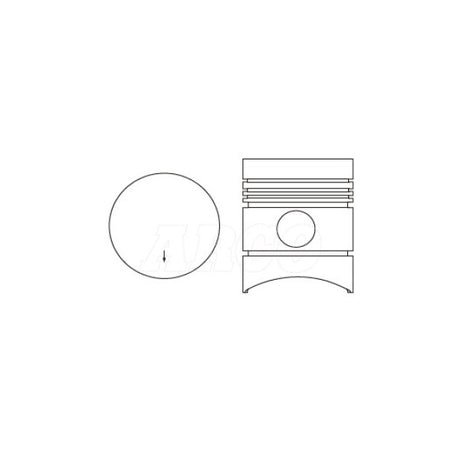 Piston & Ring Set MAZDA ZB E4100 5 RING PKMAZB-STD - Nason