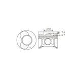 Piston & Ring Set MERCEDES BENZ OM602.980 PKMBOM602-0.50 - Nason