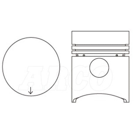 Piston & Ring Set MAZDA HA OHC DIESEL PKMHA-E3000-STD - Nason