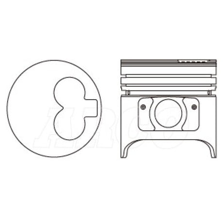 Piston & Ring Set MAZDA R2 PKMR2-1.00HS - Nason