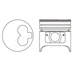 Piston & Ring Set MAZDA R2 PKMR2-STD - NASON