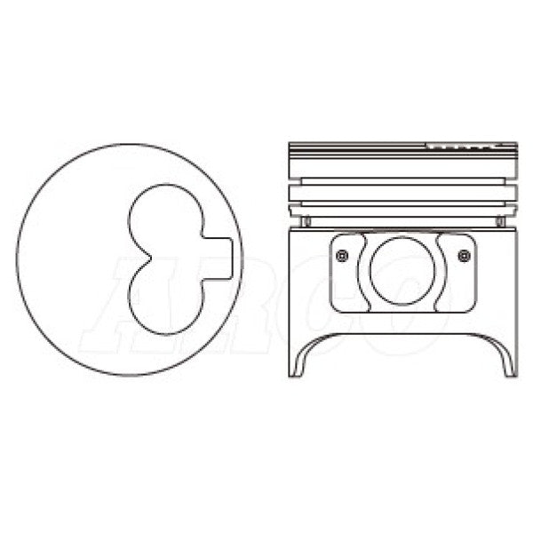 Piston & Ring Set MAZDA R2 PKMR2-STD - NASON