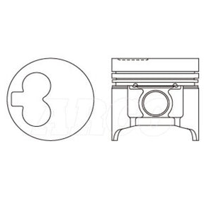 Piston & Ring Set MAZDA R2 OHV DIESEL 1/92-12/96 PKMR2LATE-STD - NASON