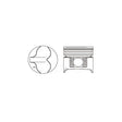 Piston & Ring Set NISSAN RD28TI 97- INTERCOOLED PKNRD28TI-A-STD - NASON
