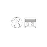 Piston & Ring Set NISSAN TD25 OHV 2V DIESEL 87- PKNTD25-STD - Nason