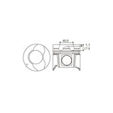 Piston & Ring Set RENAULT F9Q SOHC 8V 1.9L PKRNF9Q-STD - Nason