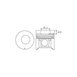 Piston & Ring Set TOYOTA 11B 34MM PIN PKT11B-1.00HS - NASON
