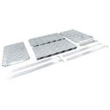 4 Pcs Aluminium Checker Plates Mudguards 4X4 Ute 470 x 285 x 2.5mm PLATE-001 - Machter
