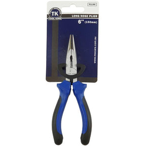 Long Nose Pliers 150mm & 200mm With Insulated Grips - Tool King 6" (150mm)