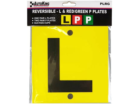 P Plates Reversible (Pair) + L Plates (Pair) - AUTOKING | Universal Auto Spares