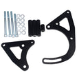 Black Alternator Bracket Kit Billet Aluminum Fit For Holden V8 253 304 308 Right Side Driver Low Mount PMB-CV002BLACK - Machter