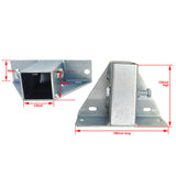 Ladder Rack Pod Mounts Pair suit 40x40mm Tube Trade Rack Ute Mounts PMOUNT-001 - Machter
