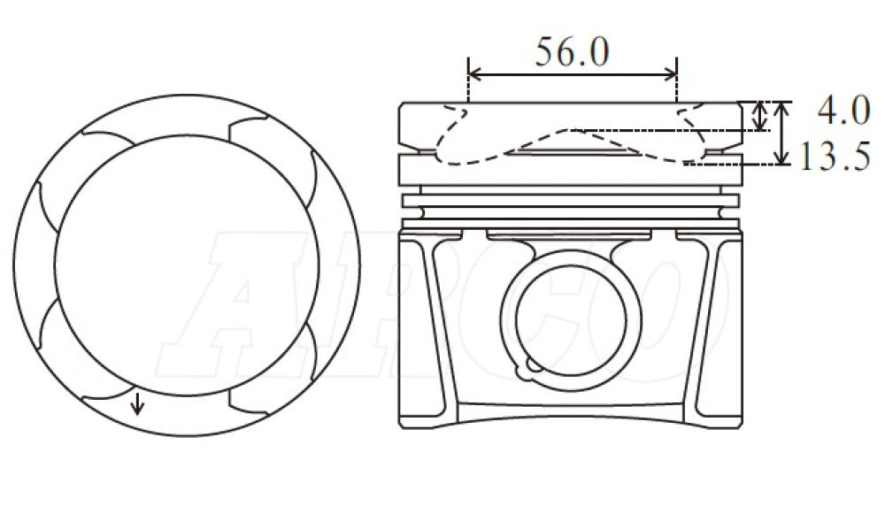 Toyota 2GDFTV Piston Set PO1006 STD - Austral | Universal Auto Spares