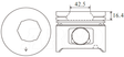 Toyota 1HDT Piston Set PO1008 020 - Austral | Universal Auto Spares