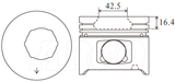 Toyota 1HDT Piston Set PO1008 STD - Austral | Universal Auto Spares