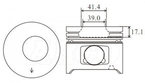 Toyota 1HDT Piston Set PO1009 040 - Austral | Universal Auto Spares