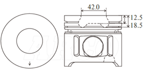 Toyota 1HDFT Piston Set Alfin PO1011A STD - Austral | Universal Auto Spares