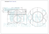 Toyota 1KDFTV Piston Set PO1018 040 - Austral | Universal Auto Spares