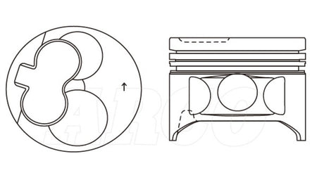 Toyota 5L Piston Set Alfin PO1034A 040 - Austral | Universal Auto Spares