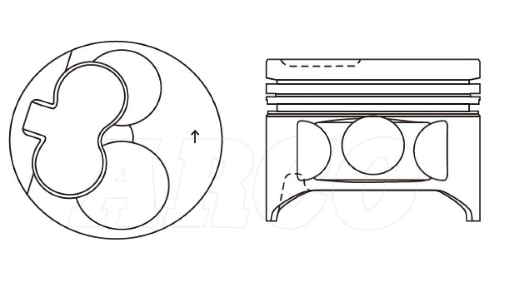 Toyota 5L Piston Set Alfin PO1034A STD - Austral