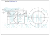 Mazda Sh Vpts Piston Set PO10630 020 - Austral | Universal Auto Spares