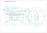 Mazda Mzr 2.3 Piston Set PO1063 020 - Austral | Universal Auto Spares