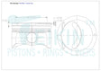 Mazda Mzr 2.3 Piston Set PO1063 STD - Austral | Universal Auto Spares