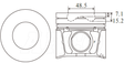 Mazda Wlat 16V Piston Set PO1095 020 - Austral | Universal Auto Spares