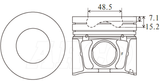 Mazda Wlat 16V Piston Set PO1095 STD - Austral | Universal Auto Spares